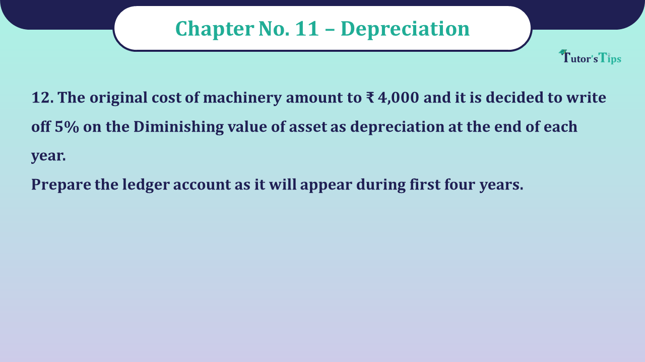 Question No 12 Chapter No 11 - Unimax 11 Class
