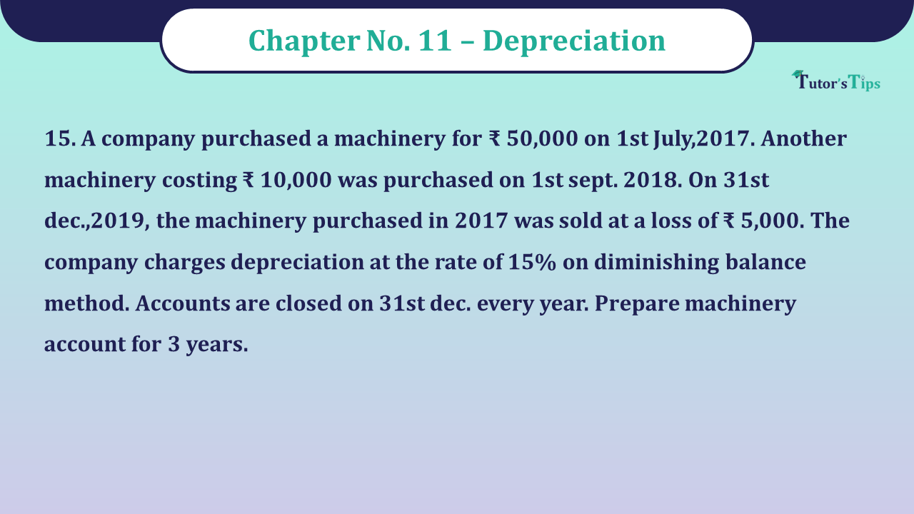 Question No 15 Chapter No 11 - Unimax 11 Class