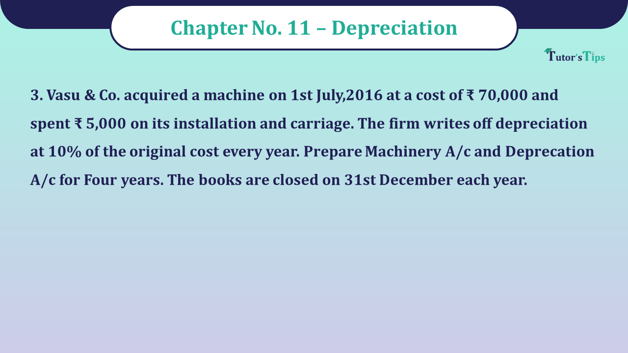 Question No 3 Chapter No 11 - Unimax 11 Class