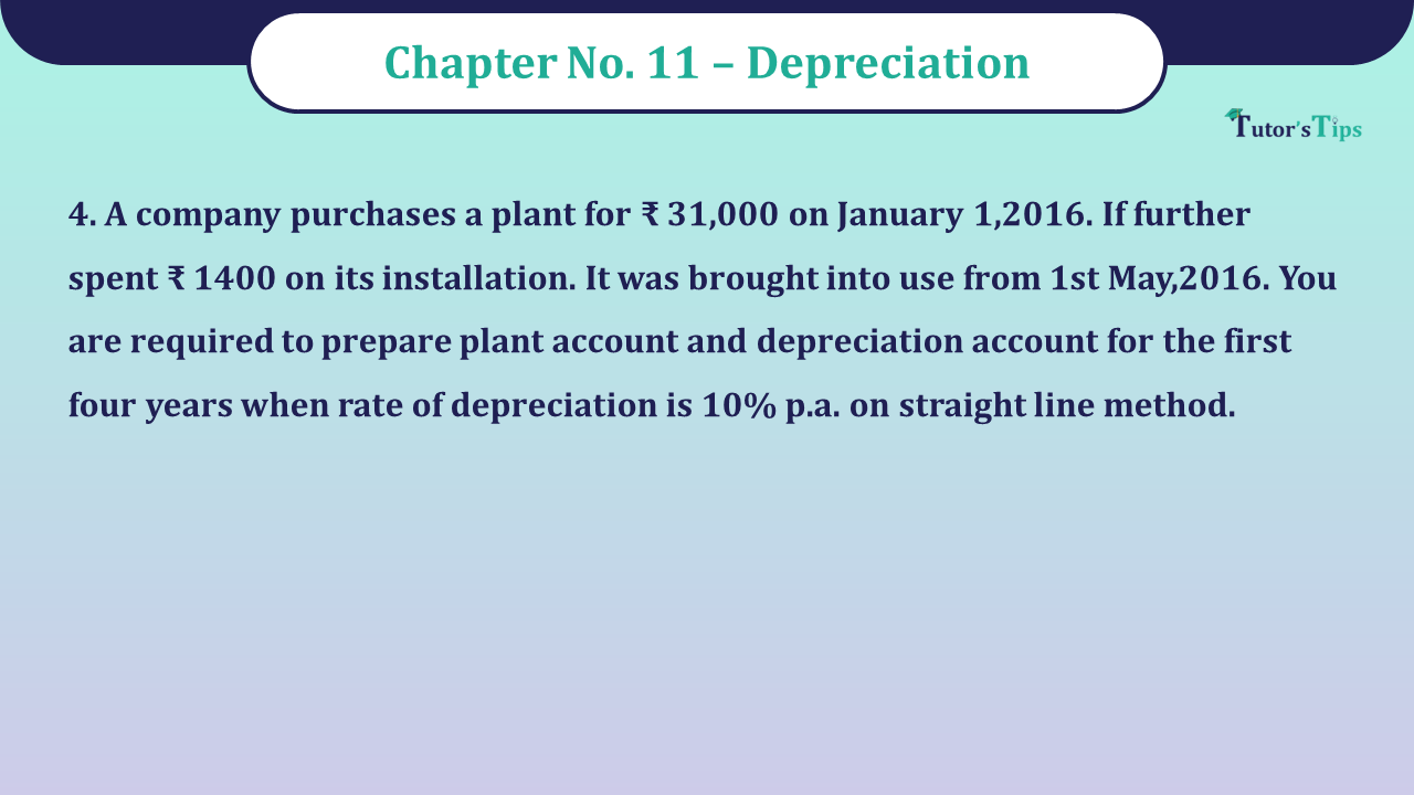 Question No 4 Chapter No 11 - Unimax 11 Class
