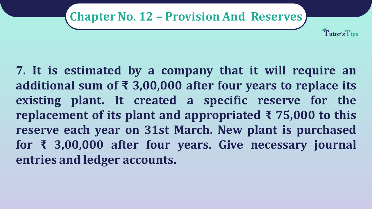 Question No 7 Chapter No 12 - Unimax 11 Class