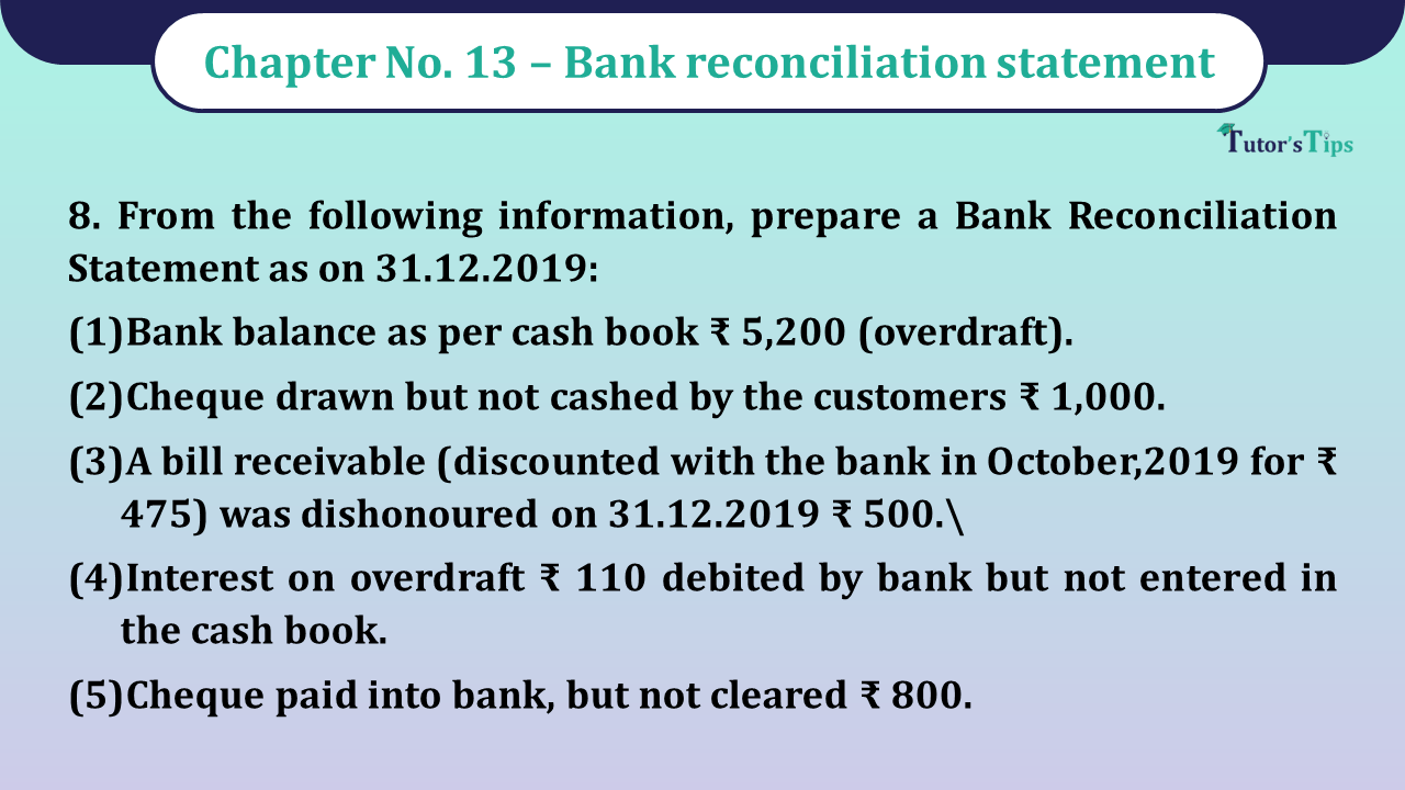 Question No 8 Chapter No 13 - Unimax 11 Class