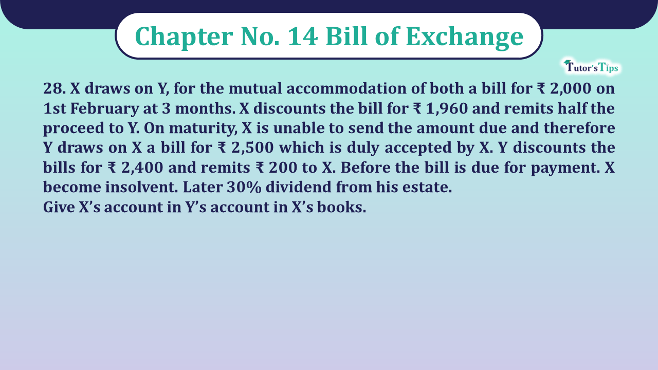 Question No 28 Chapter No 14 – Class 11 Unimax