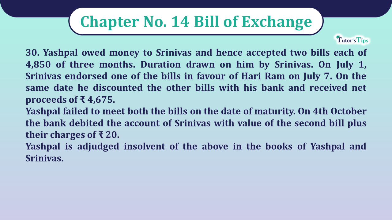 Question No 30 Chapter No 14 – Class 11 Unimax