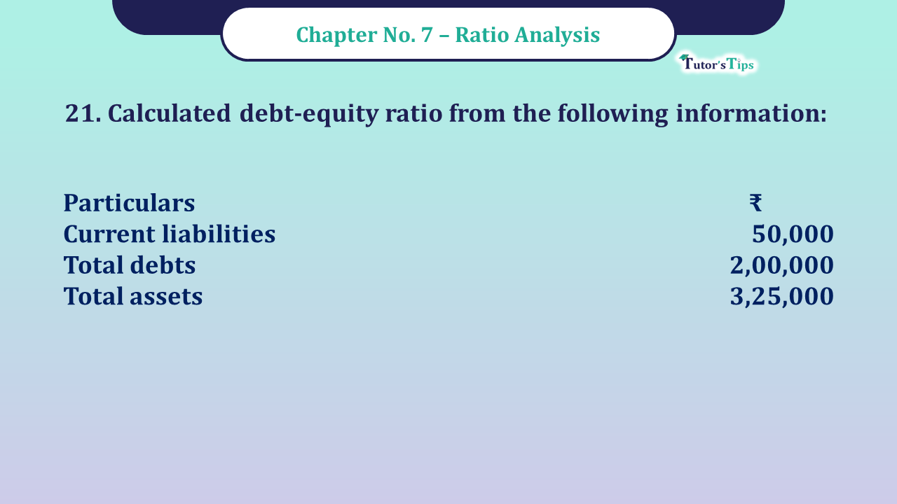 Question 21 Chapter 7 -Unimax Publication Class 12 Part 2 - 2021