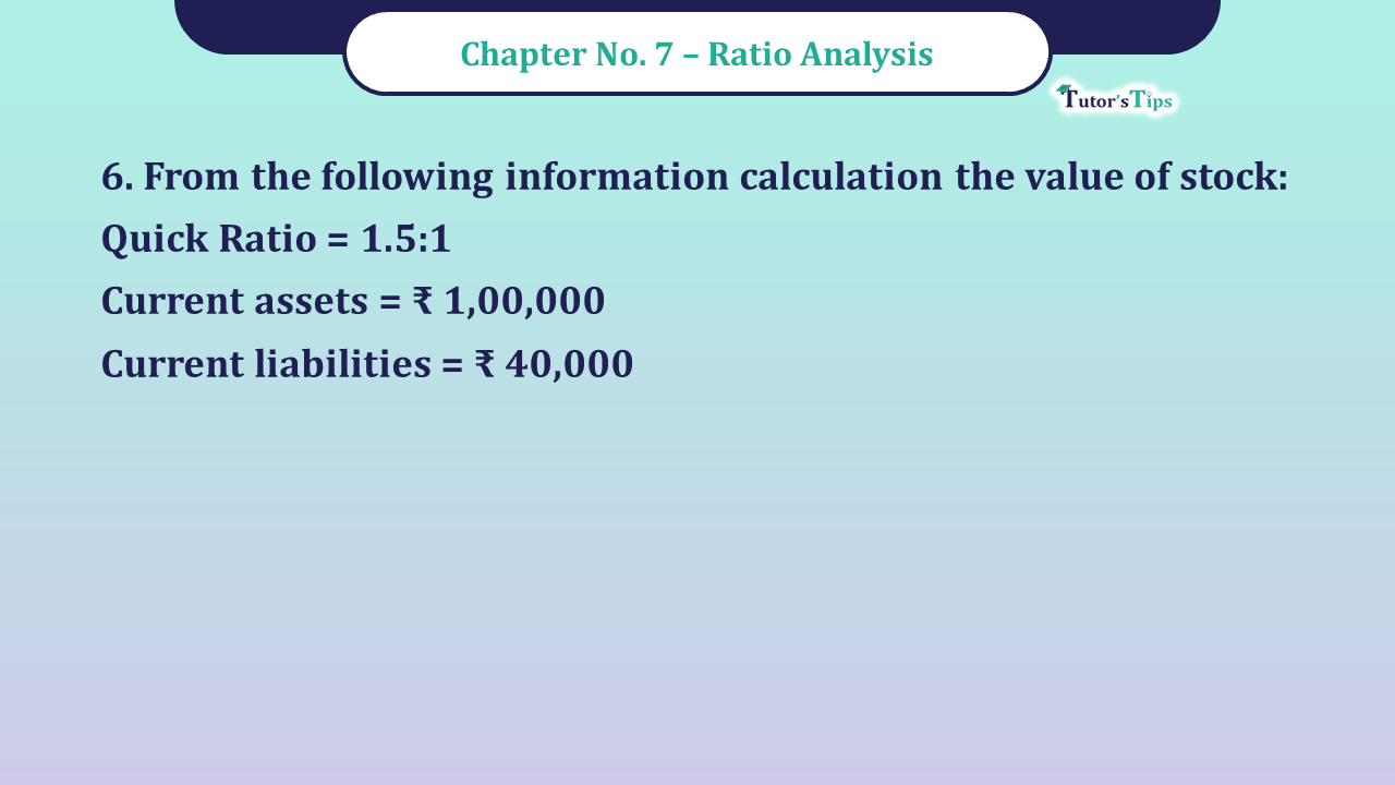 Question 6 Chapter 7 -Unimax Publication Class 12 Part 2 - 2021