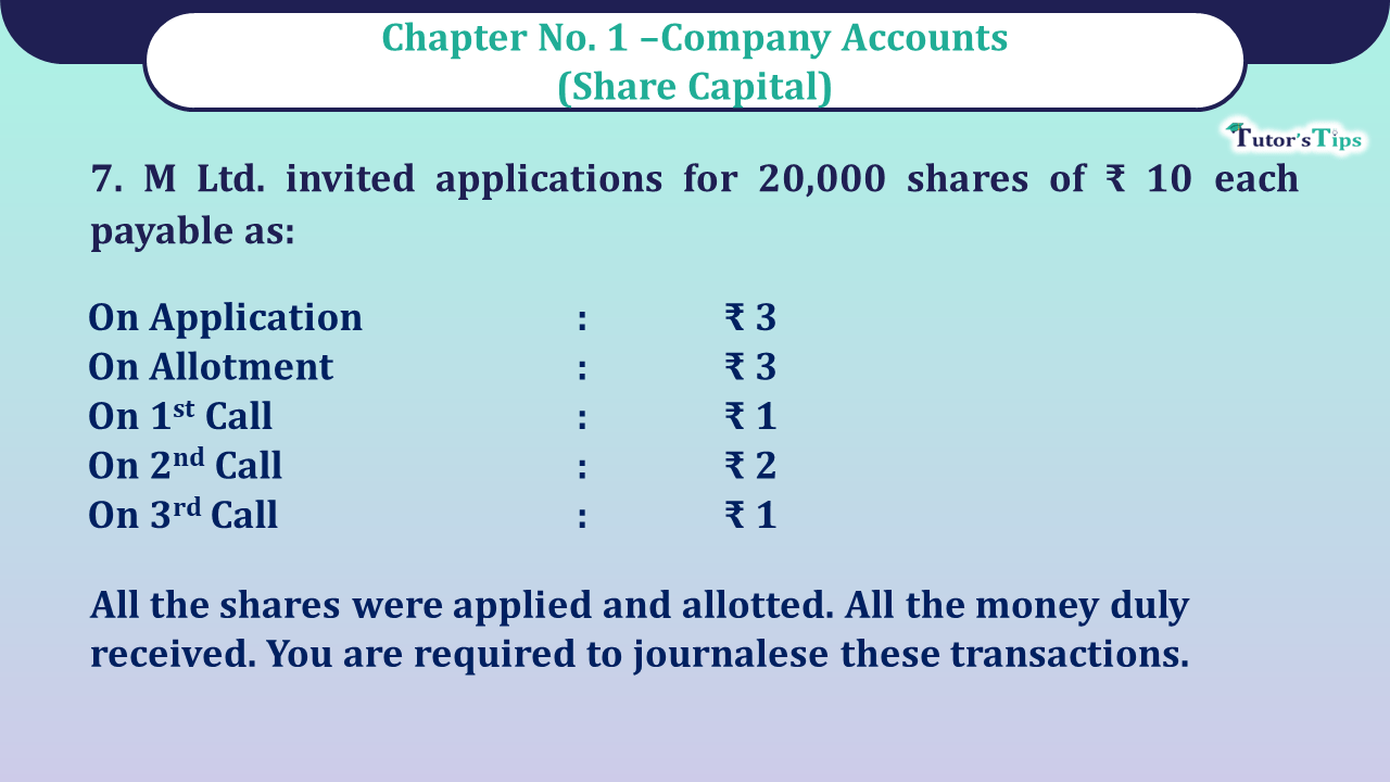 Question no 7 Chapter 1 - Unimax Class 12 Part 2 - 2021