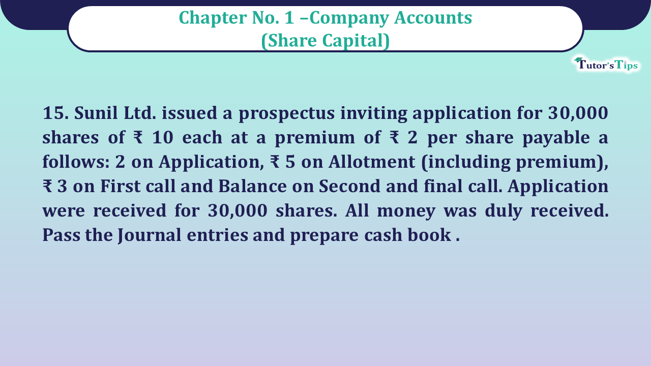Question no 15 Chapter 1 - Unimax Class 12 Part 2 - 2021