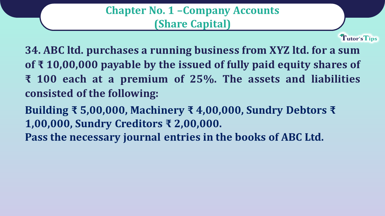 Question no 34 Chapter 1 - Unimax Class 12 Part 2 - 2021