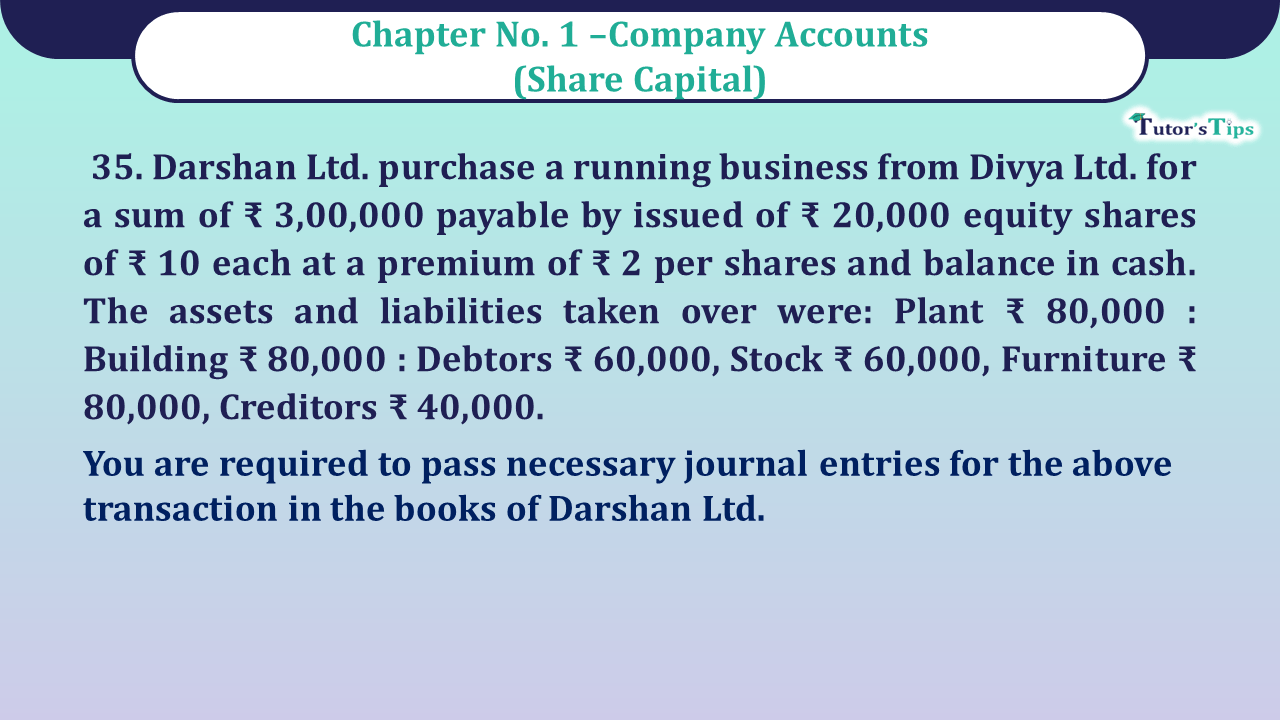 Question No 35 Chapter 1 - Unimax Class 12 Part 2 - 2021