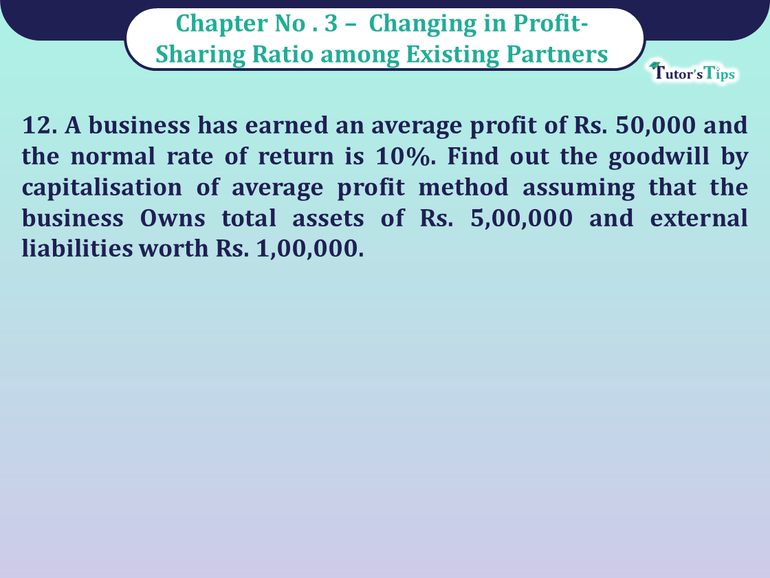 Question 12 Chapter 3 of Class 12 Part - 1 VK Publication