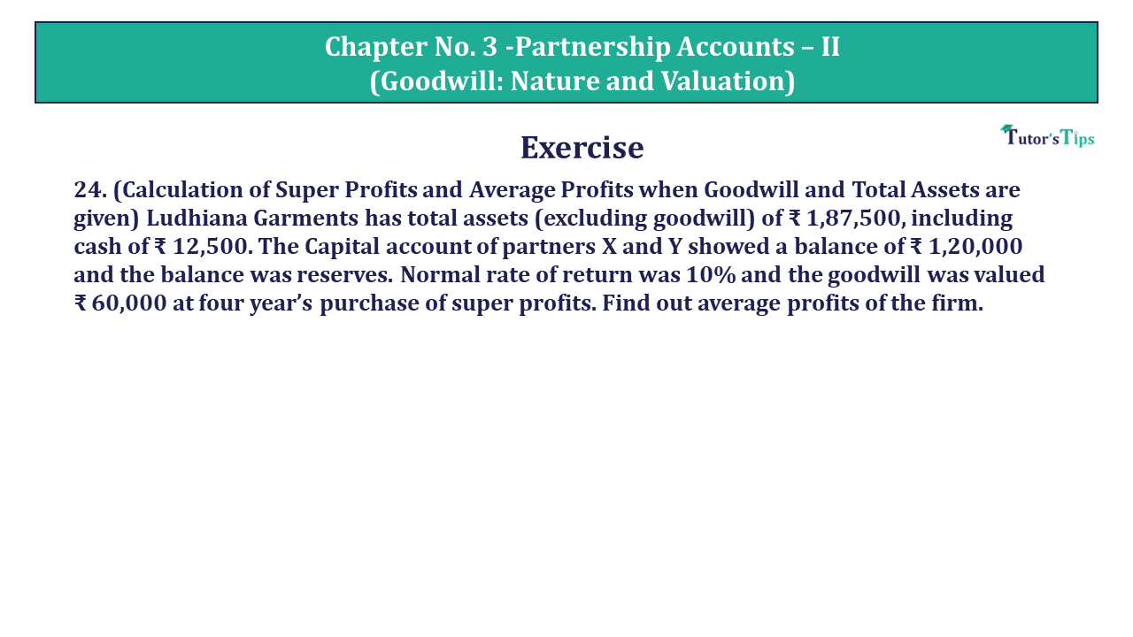 Question 24 Chapter 3 of USHA Publication 12 Class Part - 1