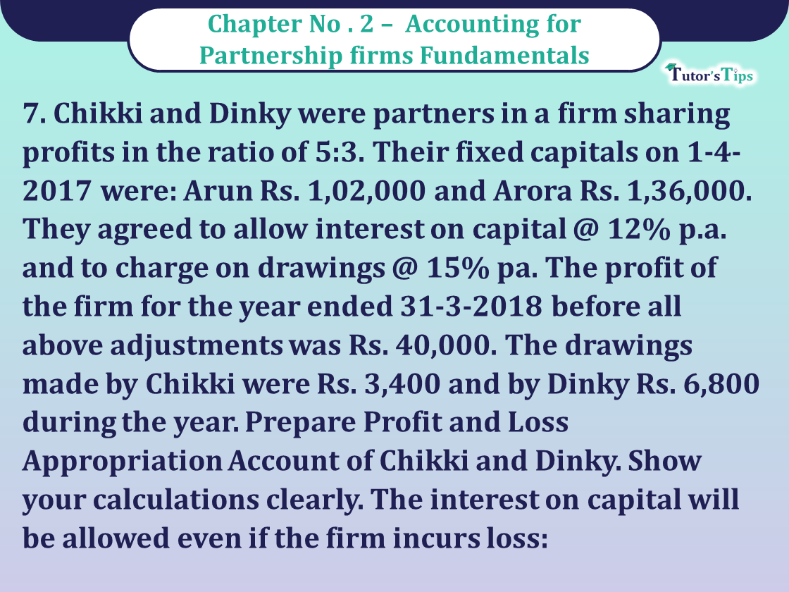 Question 7 Chapter 2 of Class 12 Part - 1 VK Publication