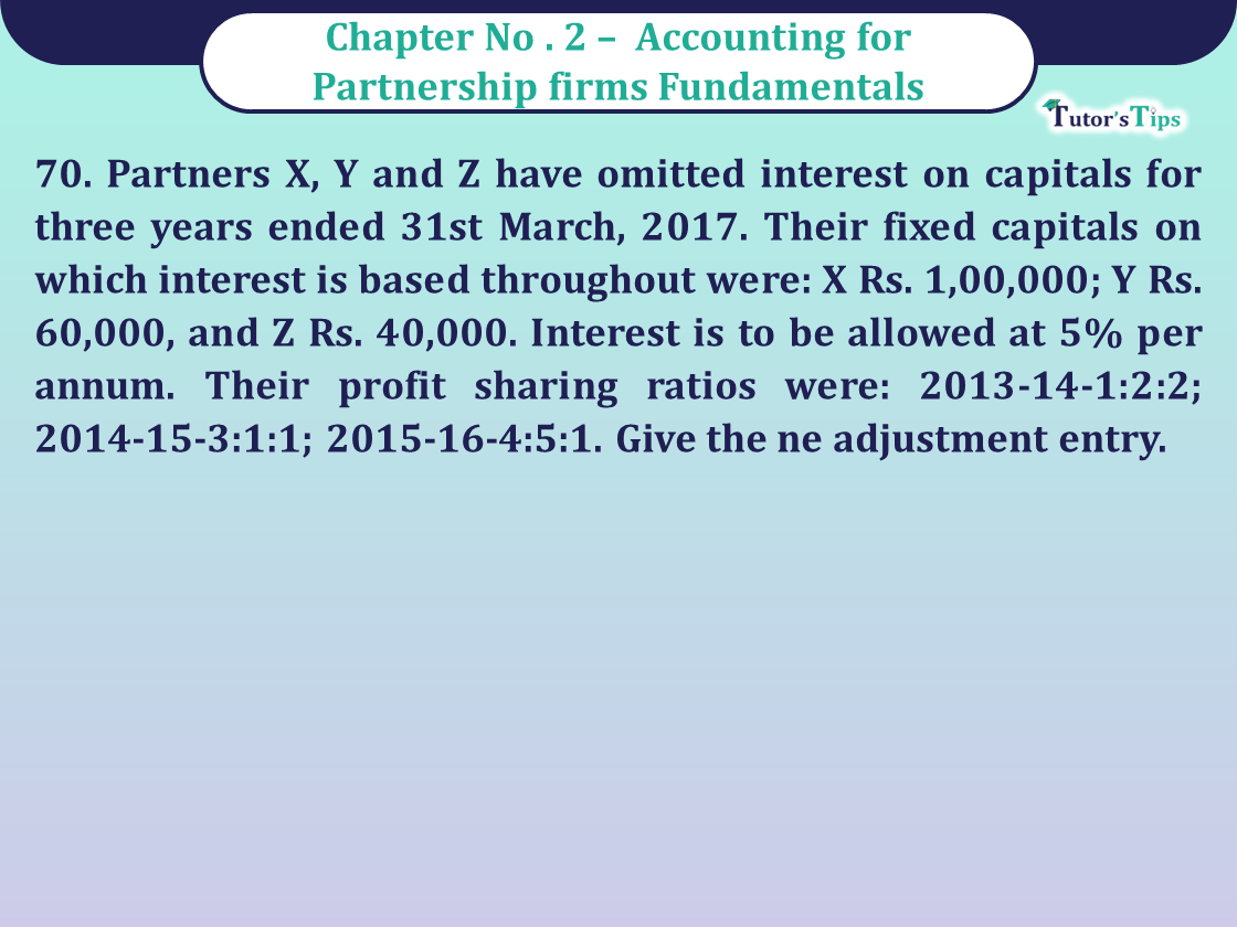 Question 70 Chapter 2 of Class 12 Part - 1 VK Publication