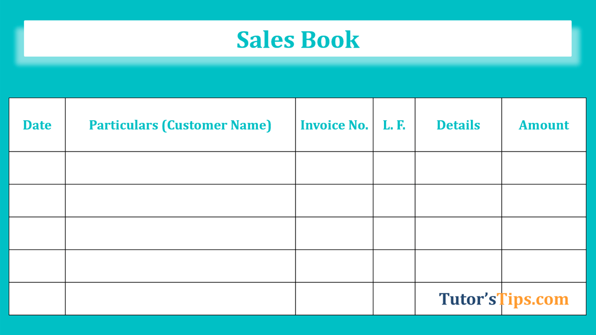 Sales Book - Subsidiary Books | Examples - In Hindi