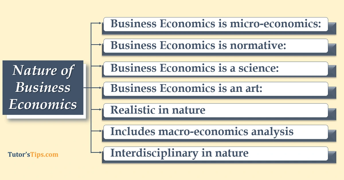 Nature of Business Economics - Explain with Examples -In Hindi
