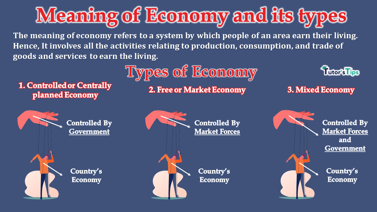 Meaning of Economy and its types - In Hindi