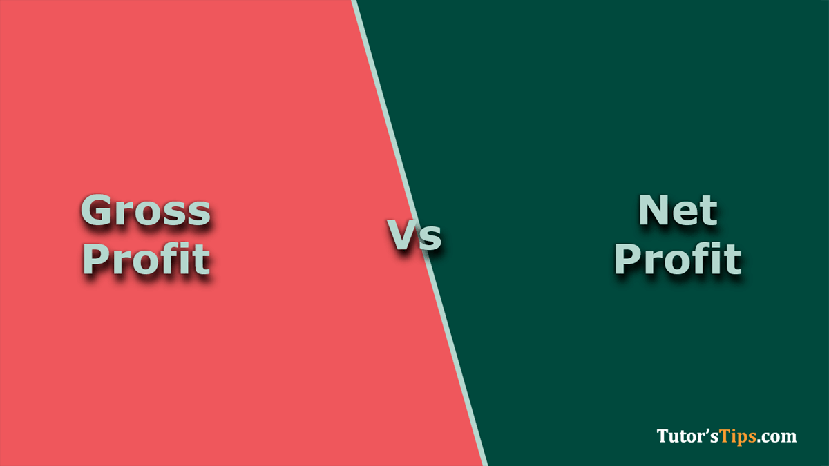 8 Major Difference between Gross profit and Net Profit - In Hindi