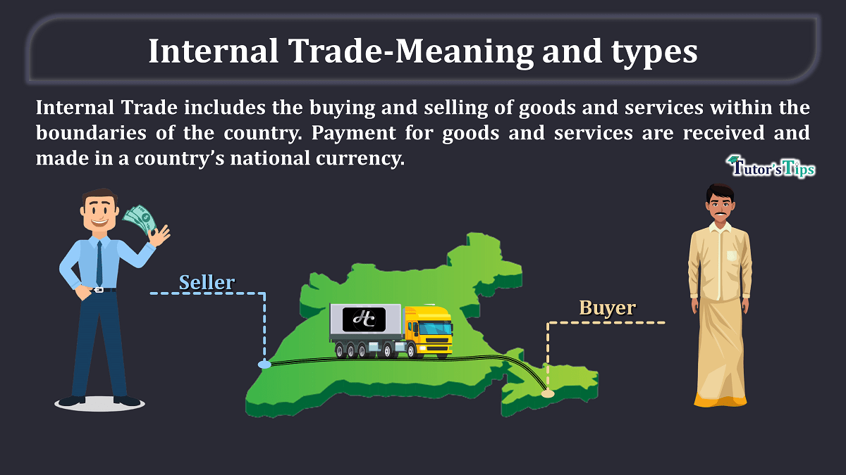 Internal Trade-Meaning types and services - In Hindi