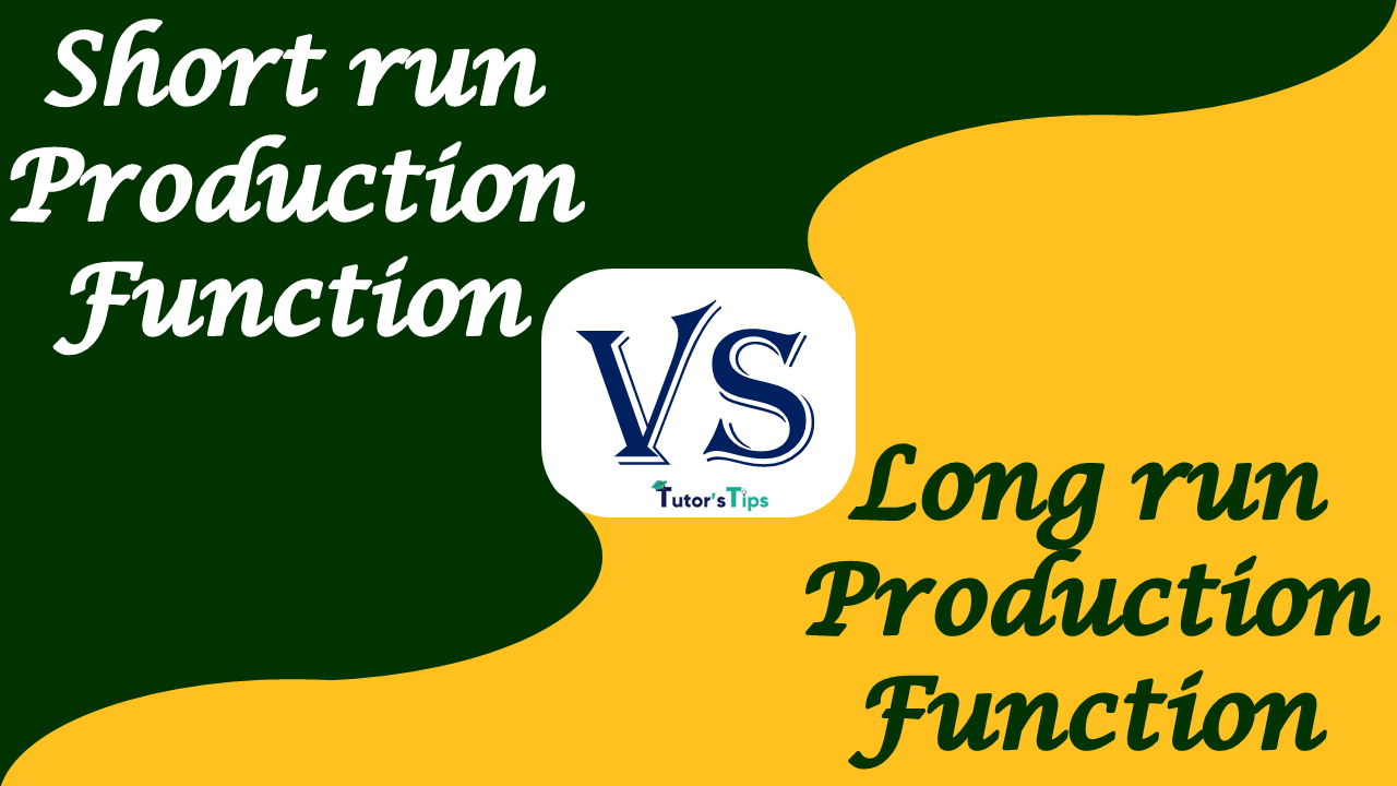 9 Difference between Short Run and Long Run Production Function - In Hindi