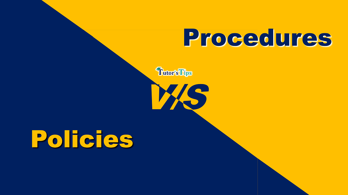 5 Easy Differences between policies and procedures - In Hindi