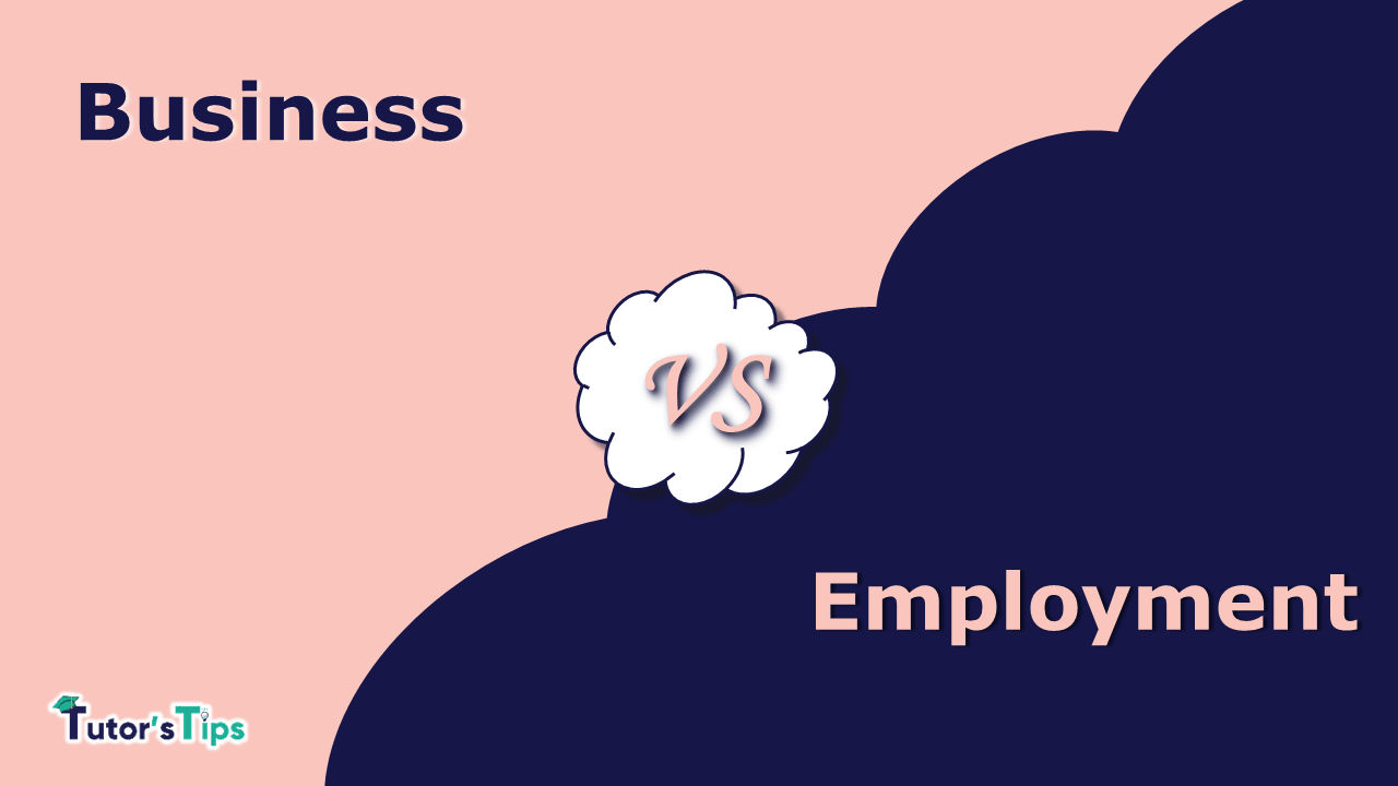 9 Important difference between Business and Employment - In Hindi