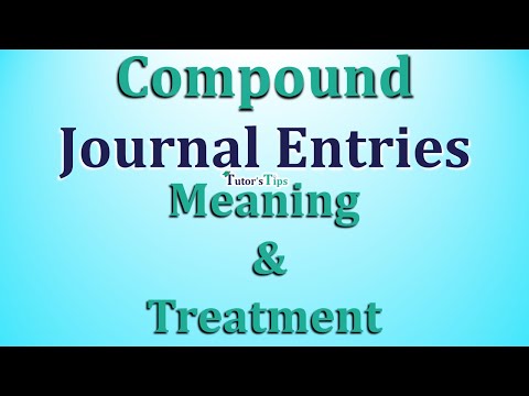 Compound Journal Entries - Meaning &amp; Treatment - Explained with Animated Examples