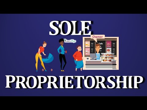 What is Sole Proprietorship and its characteristics - Explained with Animated Examples