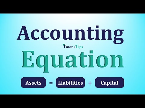 Accounting Equation meaning class 11 hindi - Explained with animated examples