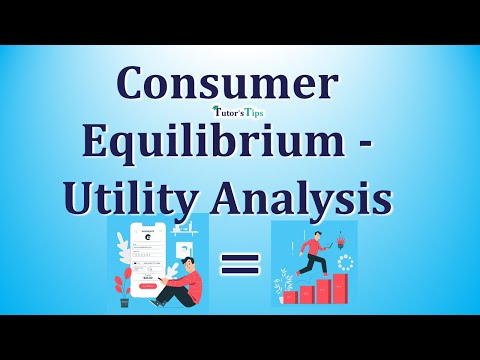 Consumer equilibrium in utility analysis - Explained with Animated Examples