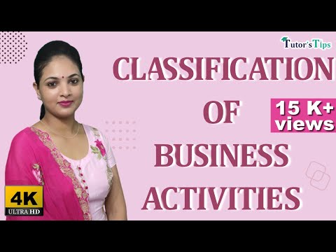 Classification of Business Activities - Explained with Animated Examples