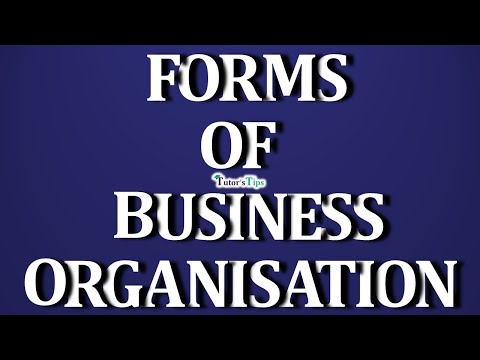 The Forms of business Organisations - Explained with Animated Examples