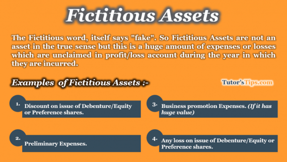 Fictitious Assets Meaning And Explanation Tutor S Tips