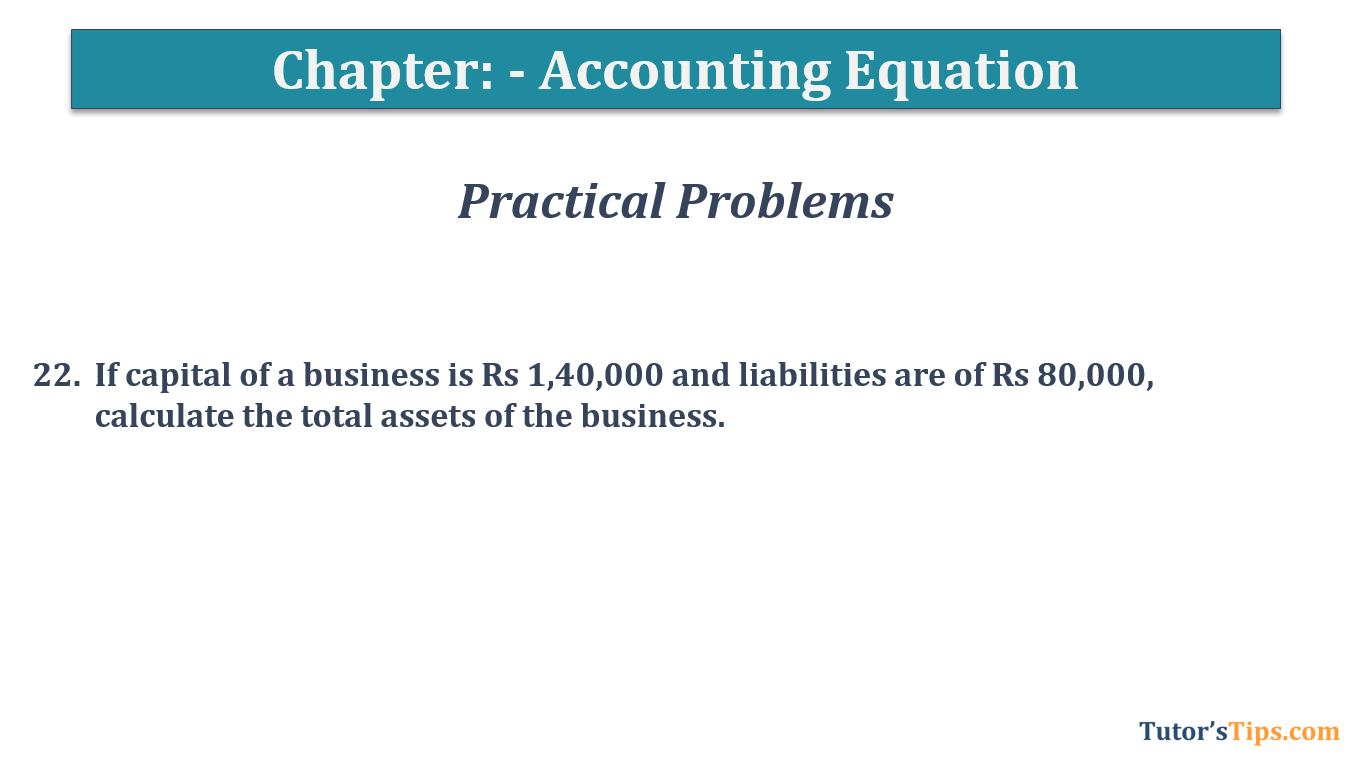 Question No.22 - Chapter No.5- T.S. Grewal +1 Book 2019