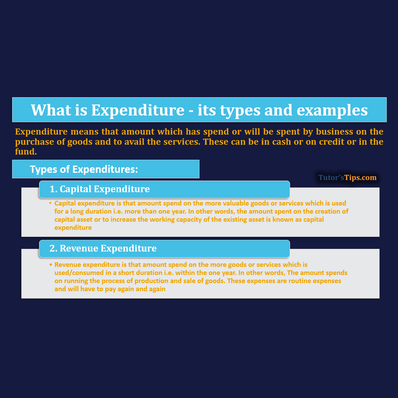 tutorstips-what-is-expenditure-its-types-and-examples