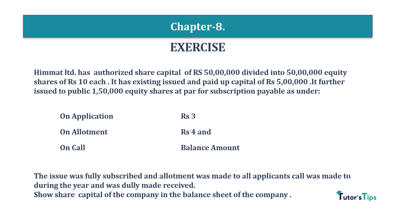 Question 2 Chapter 8 of +2-A