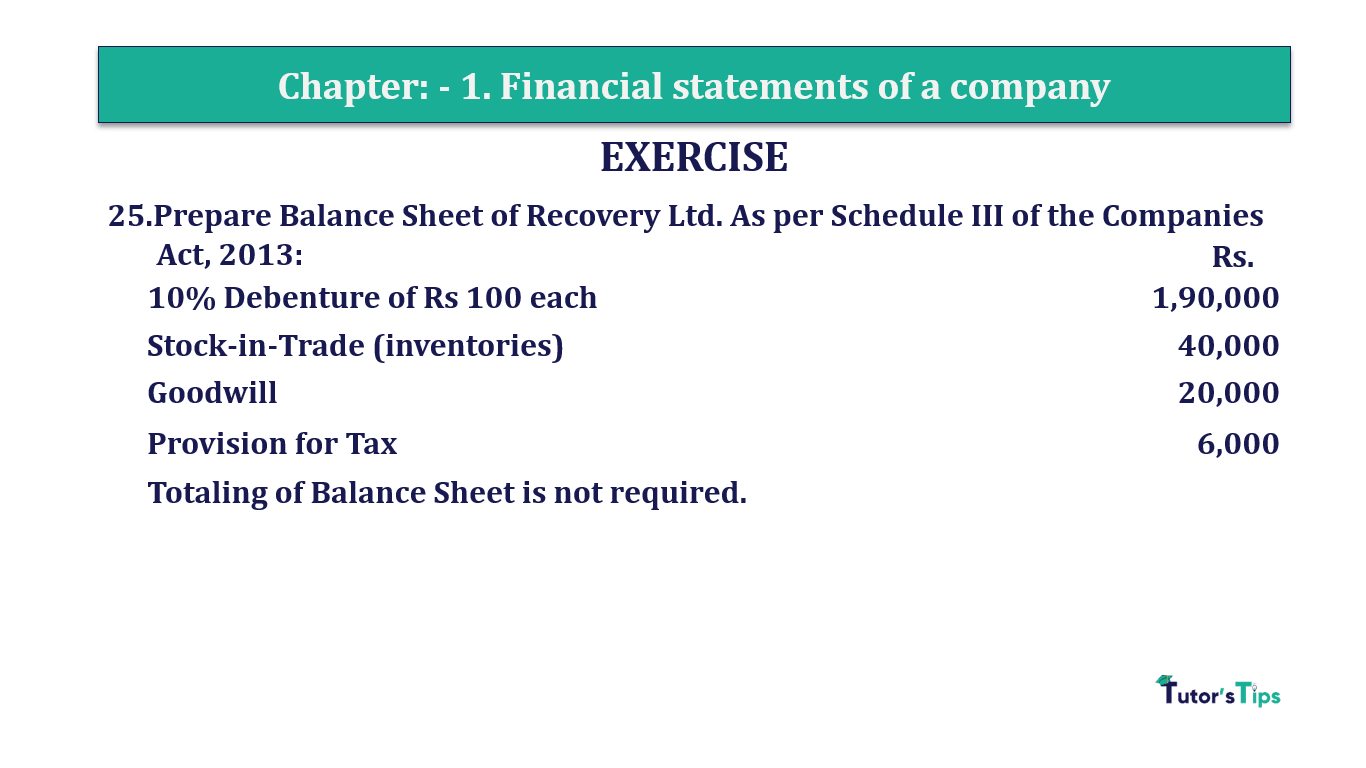 Question 25 Chapter 1 of +2-B