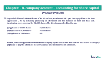 Chapter No. 8 - Company Accounts - Accounting for Share Capital Question No.20 Chapter No.8 T.S. Grewal 2 Book 2019 Solution min min 360x202 - Chapter No. 8 - Company Accounts - Accounting for Share Capital