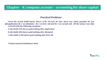Chapter No. 8 - Company Accounts - Accounting for Share Capital Question No.25 Chapter No.8 T.S. Grewal 2 Book 2019 Solution min min 360x202 - Chapter No. 8 - Company Accounts - Accounting for Share Capital