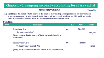 Chapter No. 8 - Company Accounts - Accounting for Share Capital Question No.34. Chapter No.8 T.S. Grewal 2 Book 2019 Solution min min 360x202 - Chapter No. 8 - Company Accounts - Accounting for Share Capital