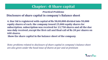 Chapter No. 8 - Company Accounts - Accounting for Share Capital Question No.4 Chapter No.8 T.S. Grewal 2 Book 2019 Solution min min 360x202 - Chapter No. 8 - Company Accounts - Accounting for Share Capital