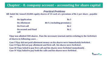Chapter No. 8 - Company Accounts - Accounting for Share Capital Question No.41. Chapter No.8 T.S. Grewal 2 Book 2019 Solution min min 360x202 - Chapter No. 8 - Company Accounts - Accounting for Share Capital