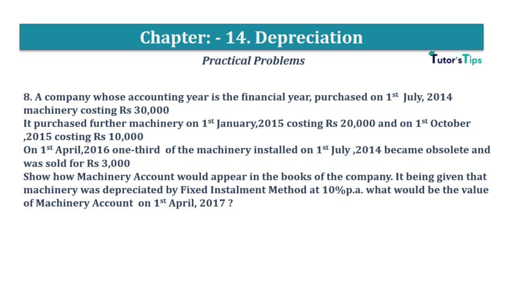 Question No.8 - Chapter No.14- T.S. Grewal +1 Book 2019-Solution Question No 8 Chapter No 14