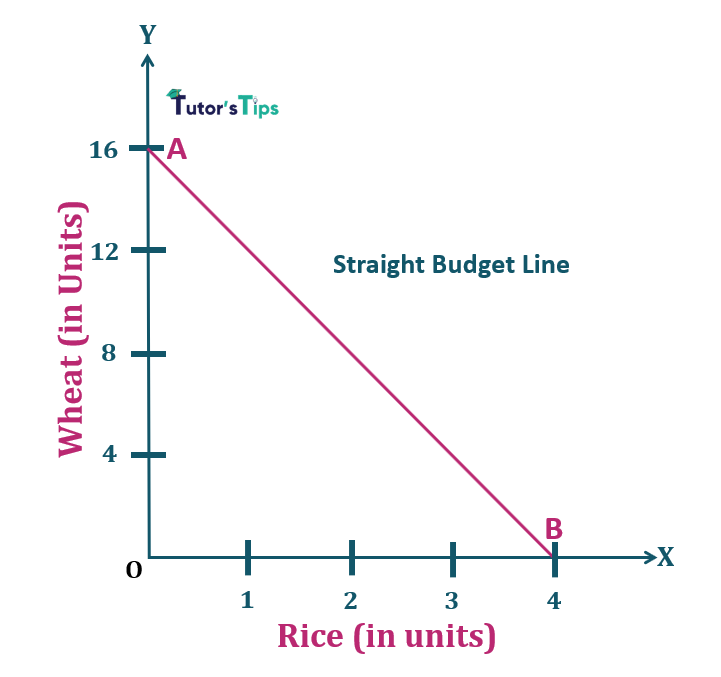1.Straight Budget Line- Properties of Budget line