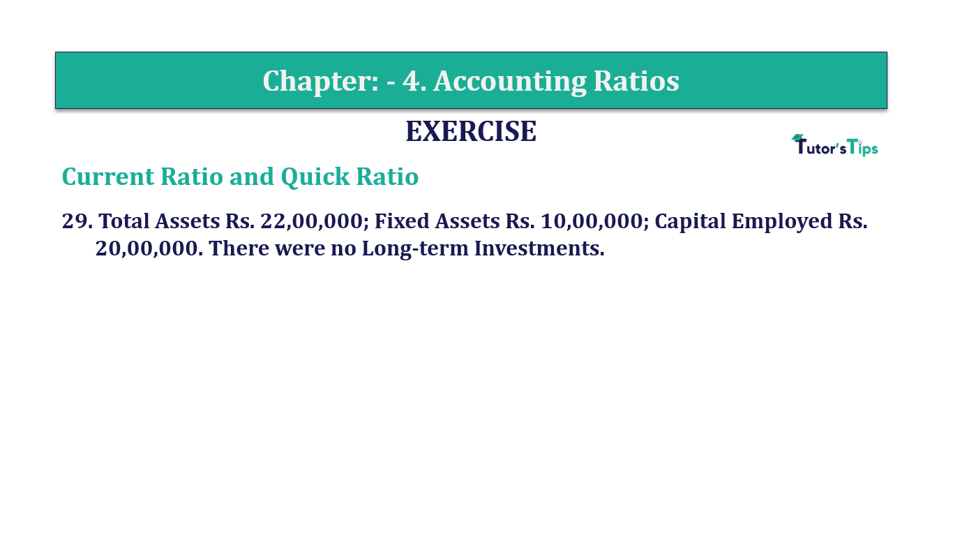 Question 29 Chapter 4 of +2-B