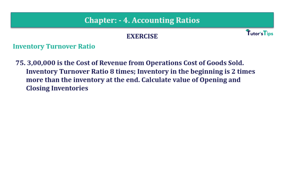 Question No. 75- Chapter No.4 - T.S. Grewal +2 Book Part B Question 75 Chapter 4 of +2-B