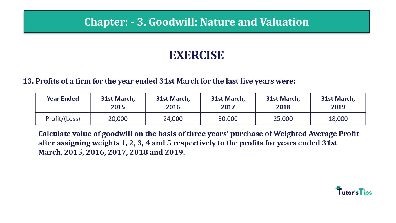 Question 13 Chapter 3 of +2-A