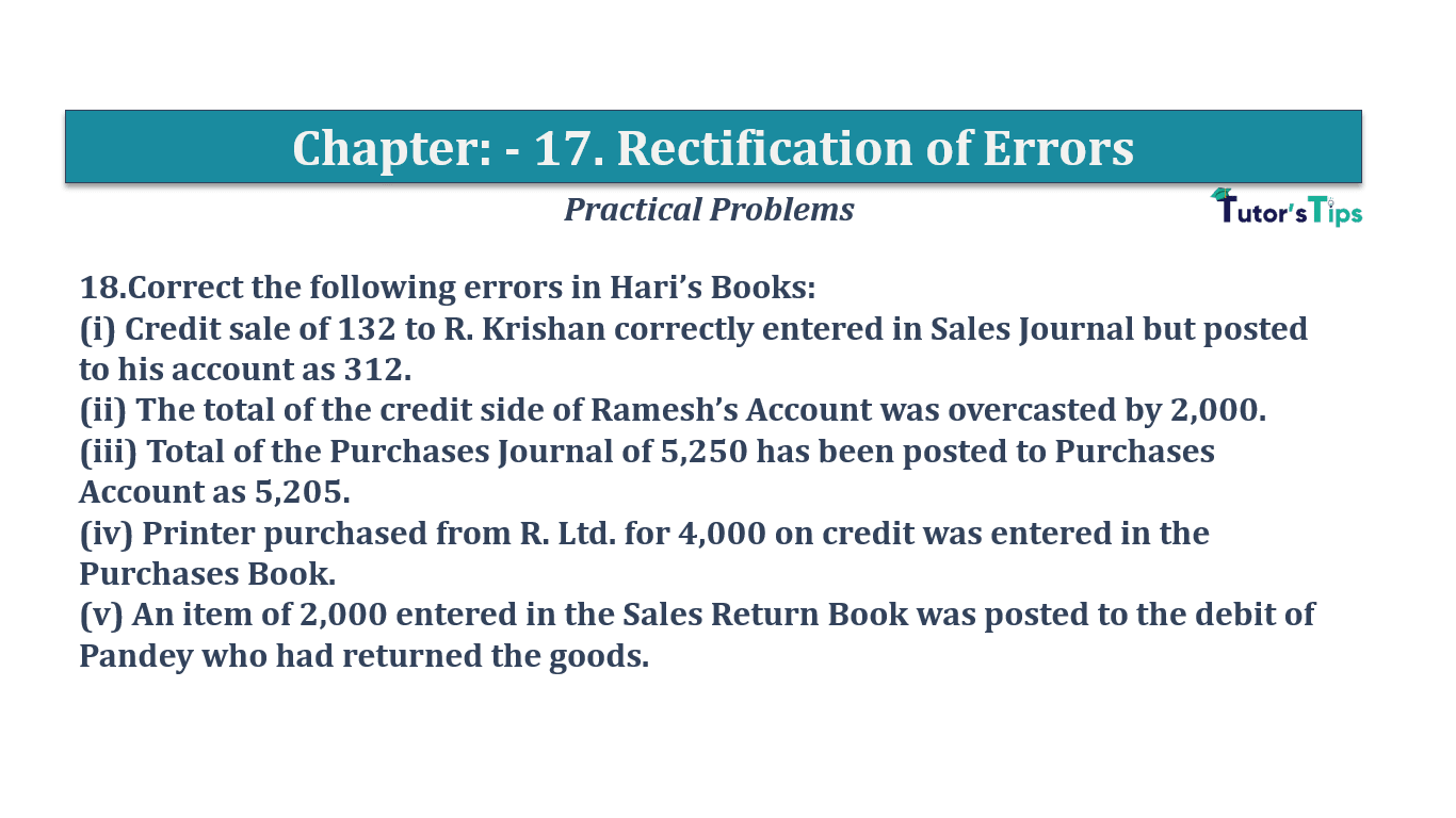 Question No 18 Chapter No 17