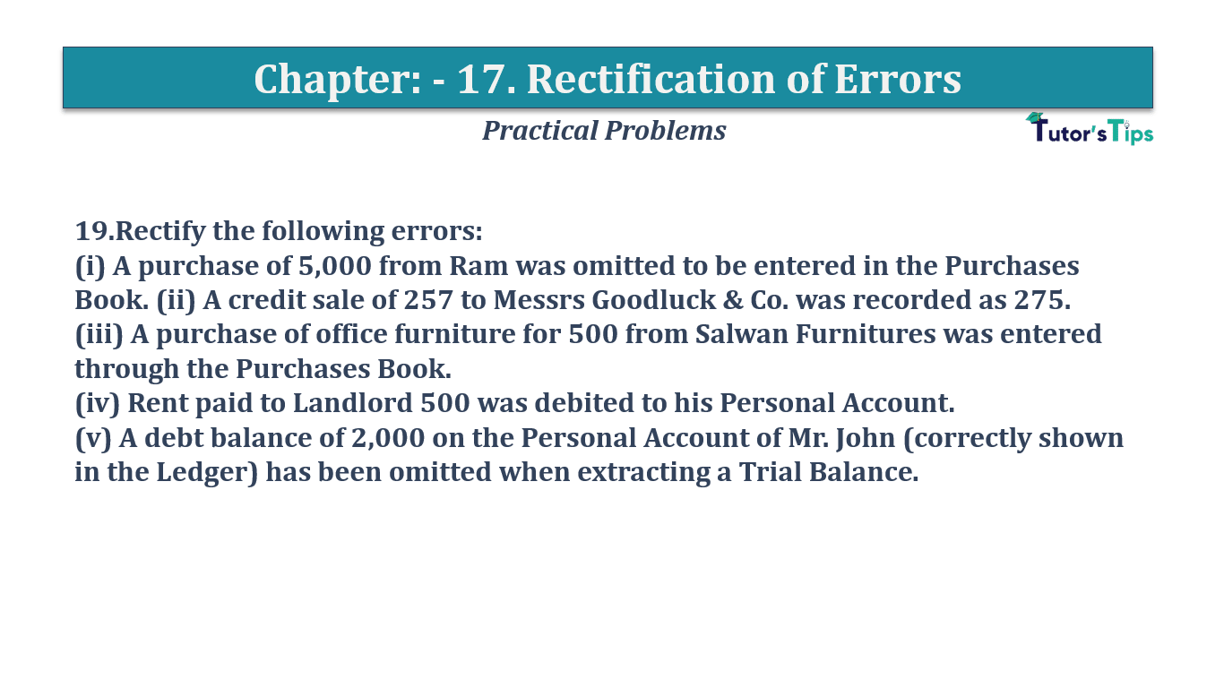 Question No 19 Chapter No 17
