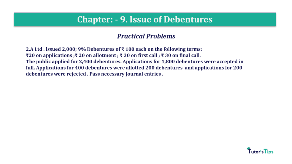 Question No.2 - Chapter No.9 - T.S. Grewal +2 Book 2019-Solution Question 2 Chapter 9 of +2-A
